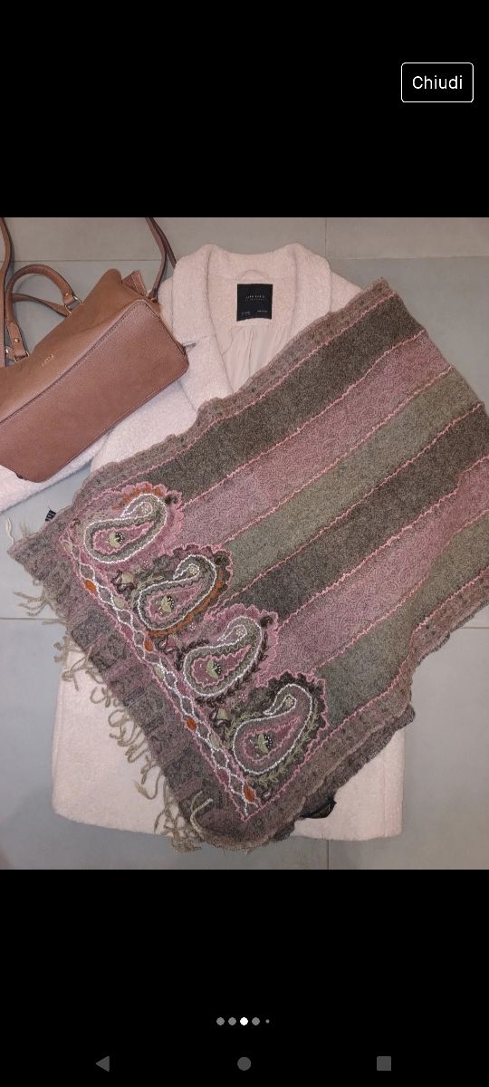 Sciarpa donna Luisa Spagnoli lana 100% vintage