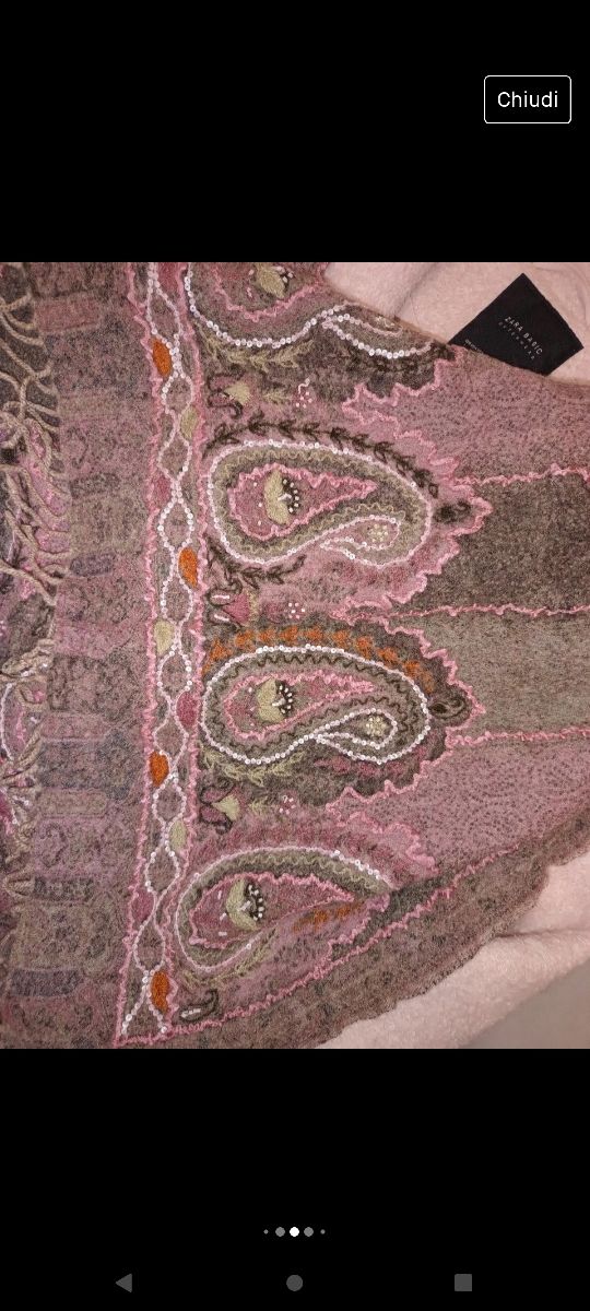 Sciarpa donna Luisa Spagnoli lana 100% vintage