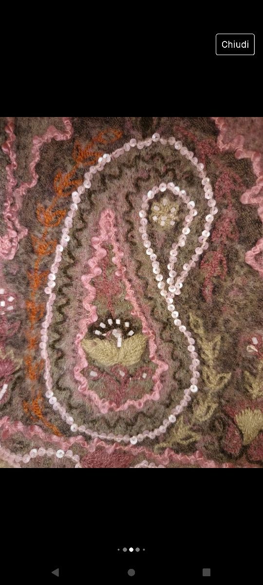 Sciarpa donna Luisa Spagnoli lana 100% vintage