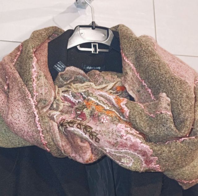 Sciarpa donna Luisa Spagnoli lana 100% vintage