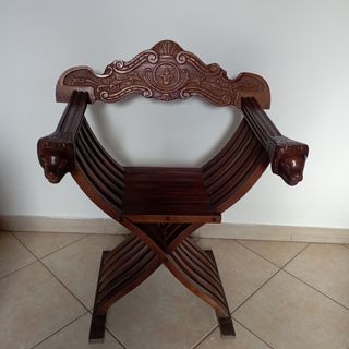 Coppia Sedie Antiche in legno richiudibili.
