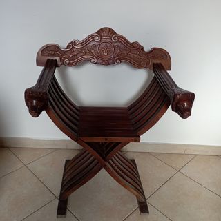 Coppia Sedie Antiche in legno richiudibili.