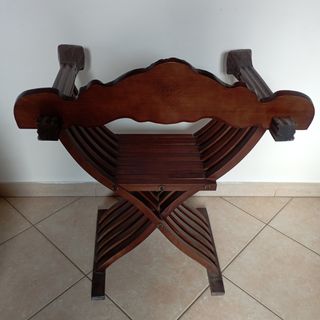 Coppia Sedie Antiche in legno richiudibili.