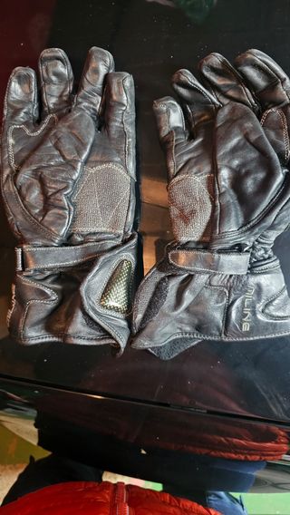 Guantes cuero moto