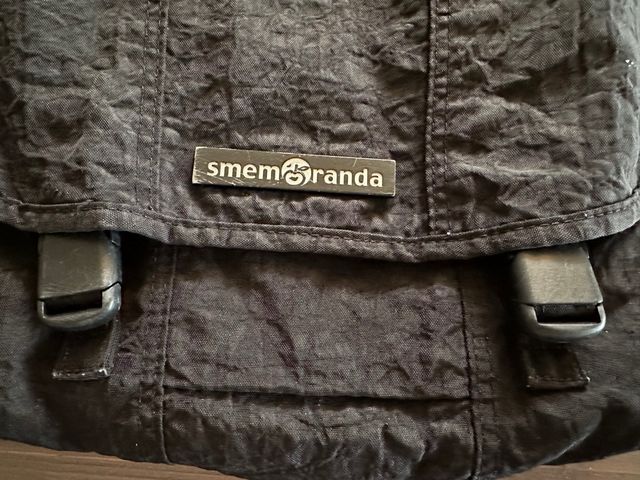 Borsa stoffa tracolla nera Smemoranda