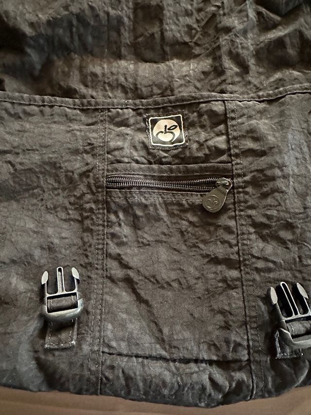 Borsa stoffa tracolla nera Smemoranda