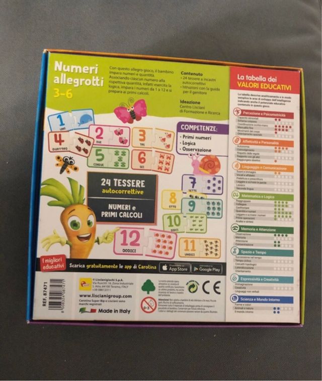 Gioco numeri allegrotti