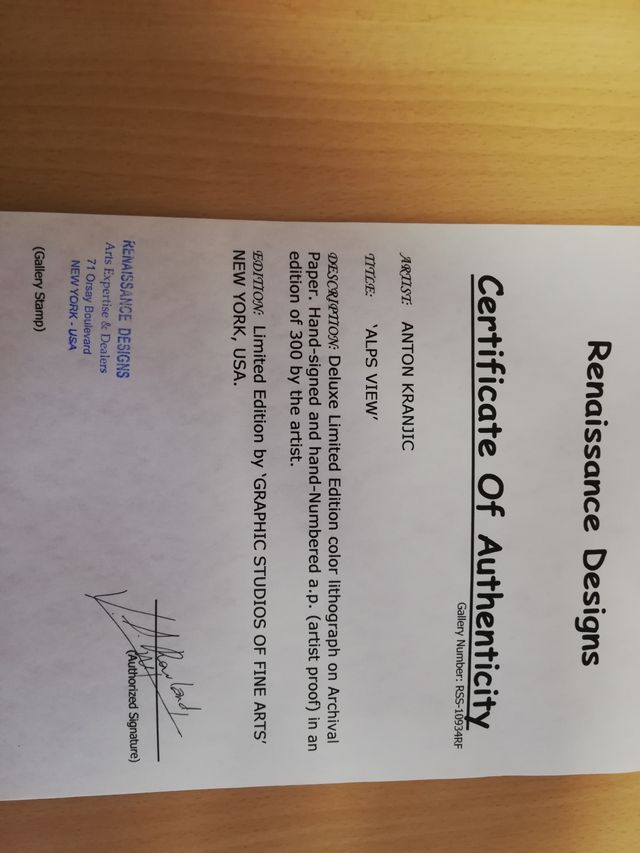 litografia color preciosa