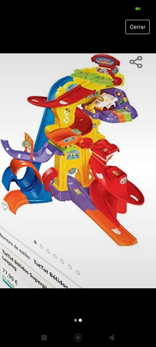 Tuc tuc Bólidos pista Súper Looping