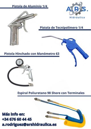 Pistola aire neumática