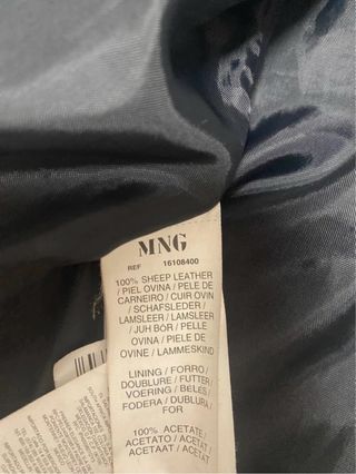 cazadora cuero mango