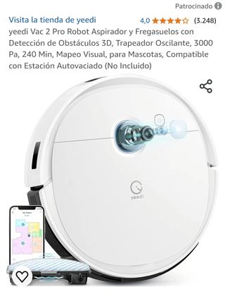 ROBOT ASPIRADOR FREGASUELOS YEEDI