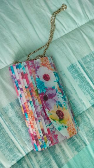 Bolso fiesta de estampado de flores