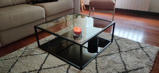 Mesa centro acero/cristal Mod.BLACKHILL