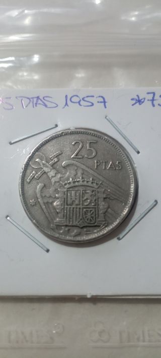 25 pesetas 1957*75