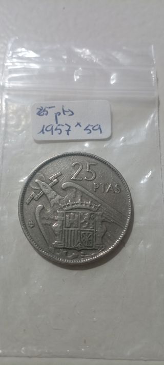 25 pesetas 1957*59