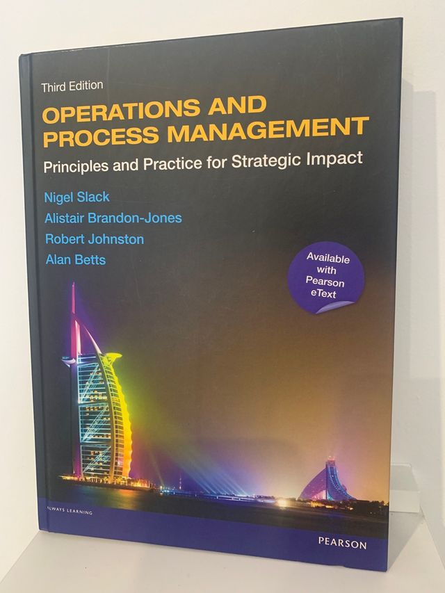 Operations and process management.
