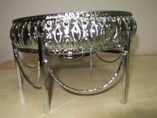 Bombonera marroquí de cristal y alpaca