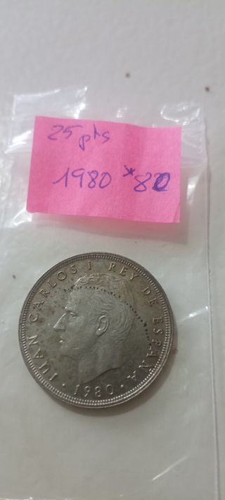 25 pesetas 1980*80