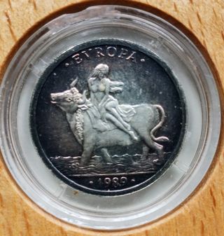 Moneda Plata 1989 Certificada