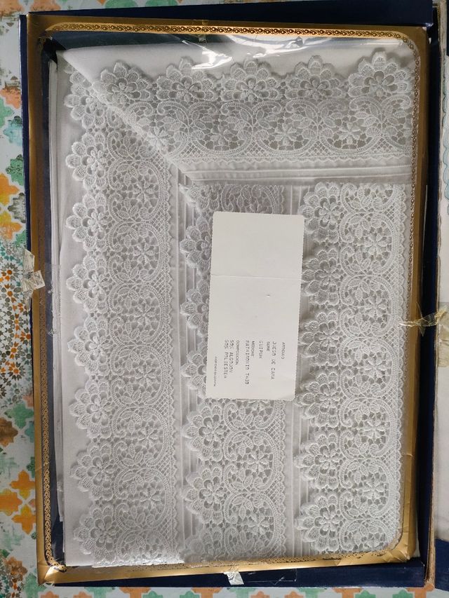 Juego de sábanas Guipur