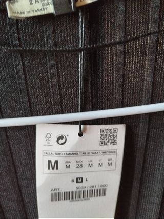 Vestido Zara cruzado