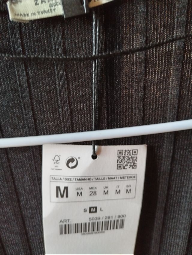 Vestido Zara cruzado