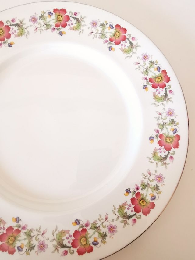 Piatto da torta vintage inglese