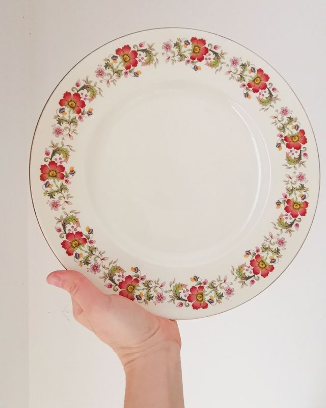 Piatto da torta vintage inglese