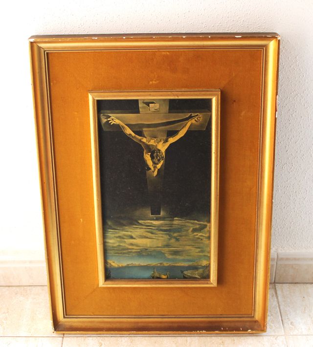 Antiguo cuadro , medidas 42x57x4