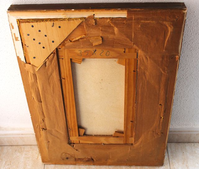 Antiguo cuadro , medidas 42x57x4