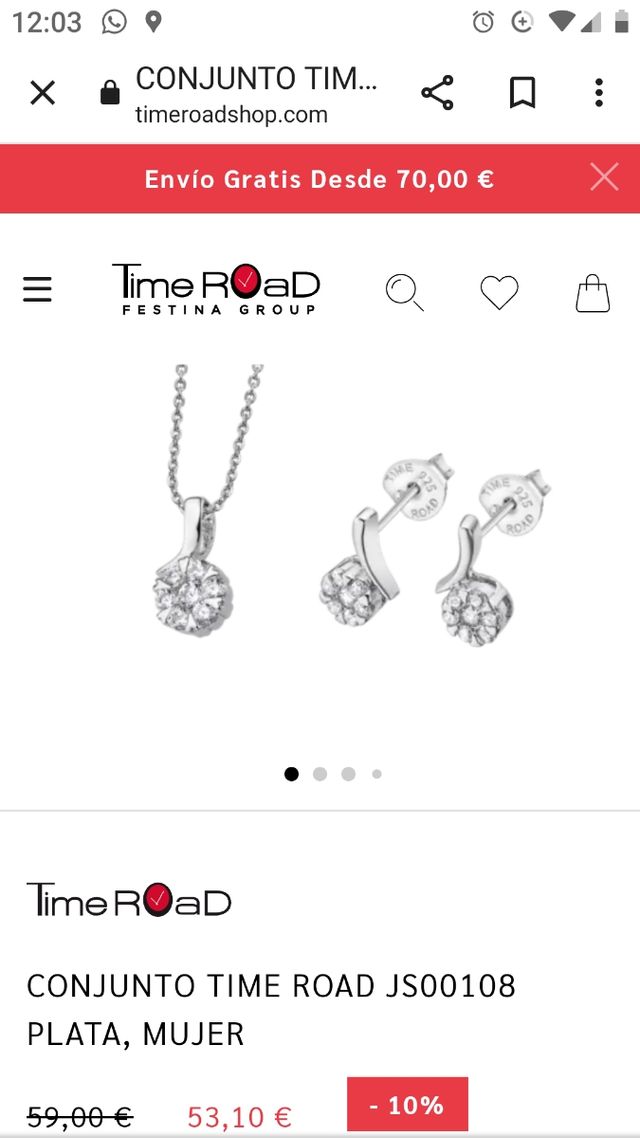 Pendientes más colgante