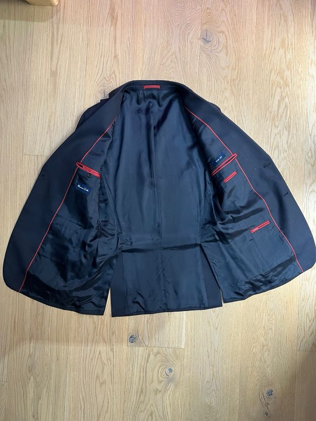 Traje azul Massimo Dutti