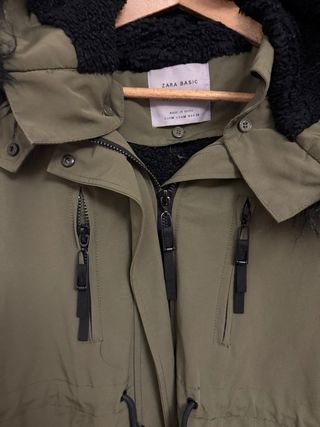 Parka Khaki Zara chica