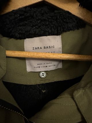 Parka Khaki Zara chica