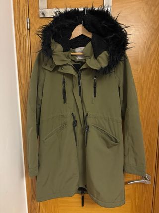 Parka Khaki Zara chica