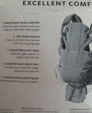 mochila portabebe move de Baby Bojrn