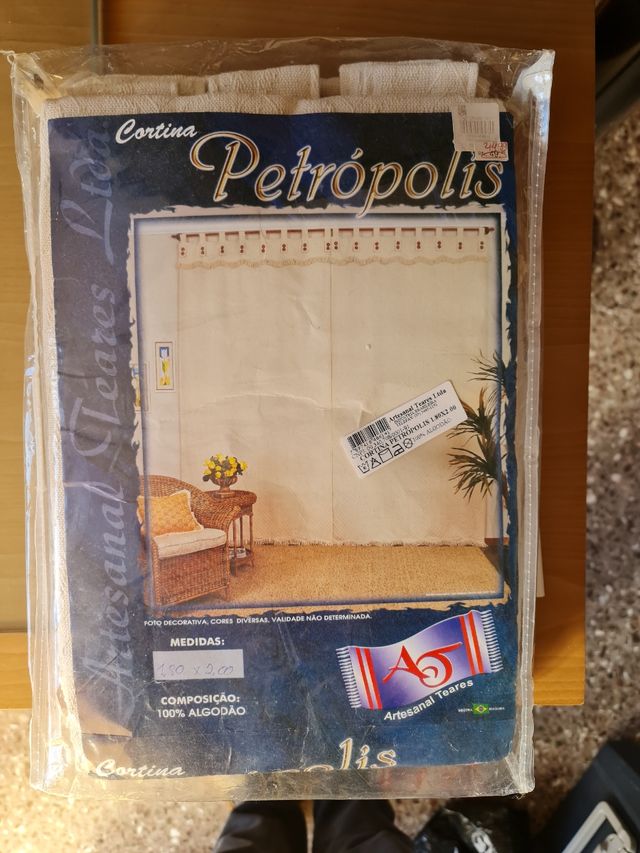 cortinas artesanal 1,80 X 2,00m