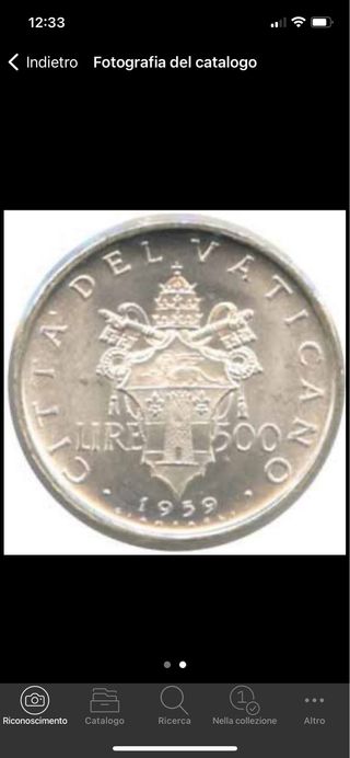 500 Lire 1959 Città Del Vaticano Giovanni XXIII