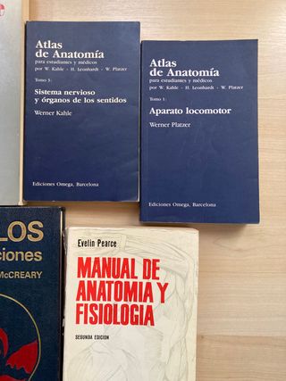 Lote 6 libros anatomia y fisiologia