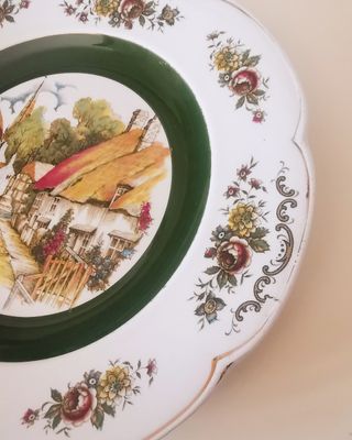 Piatto decorativo vintage Wood & Sons