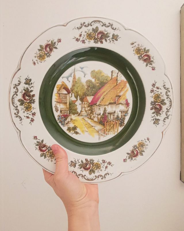 Piatto decorativo vintage Wood & Sons