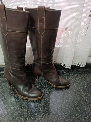 Botas altas piel