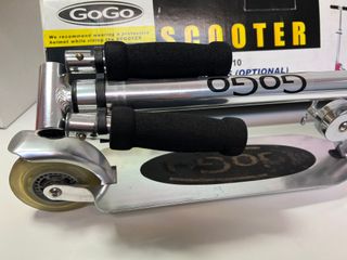 Patinete Scooter Ges-8110 Plata plegable con caja