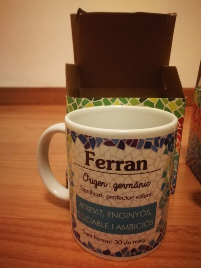 Taza personalitzada nombre 