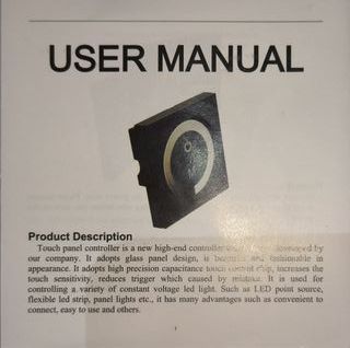 Interruptor táctil para tiras led sin usar