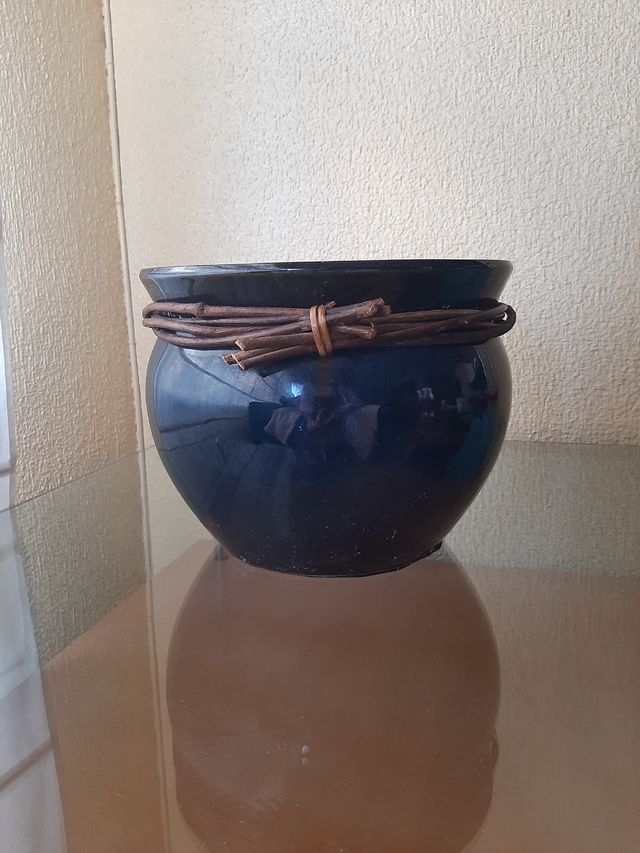 Maceteros esmaltados decorativos