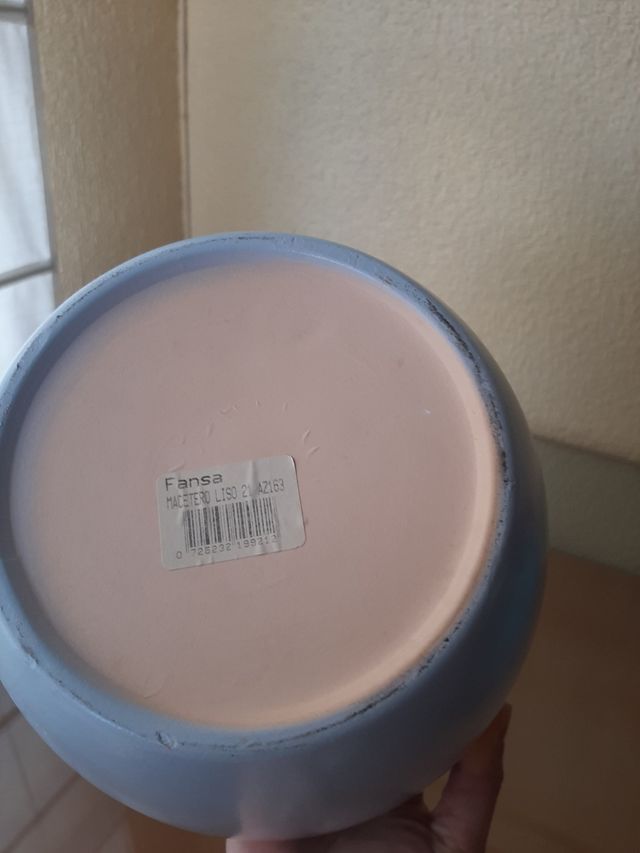 Maceteros esmaltados decorativos