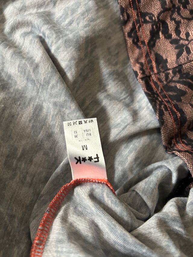 Gonna/Pareo con fodera F**K