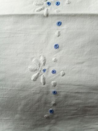 Juego cama bordado y puntilla